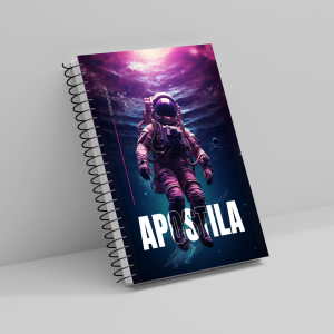 Apostila Impressão Laser Papel  Sulfite 75g A4 (21x29,7 cm) Preto e Branco / Colorido Impressão em Laser (MELHOR QUALIDADE) Espiral +  Capa Transparente e Contracapa Preta 